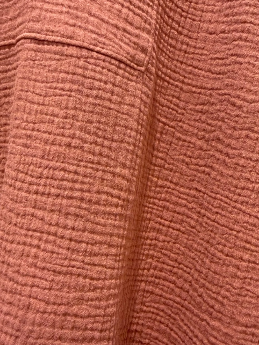 Madewell Cotton Gauze Popover, Size L - Picture 3 of 5